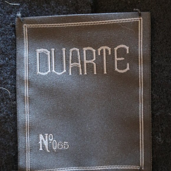 DUARTE BLACK BOILED WOOL FULL ZIP JACKET S * - Picture 14 of 16